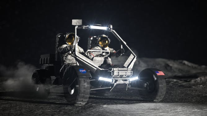 Artist concept design of NASA’s Lunar Terrain Vehicle