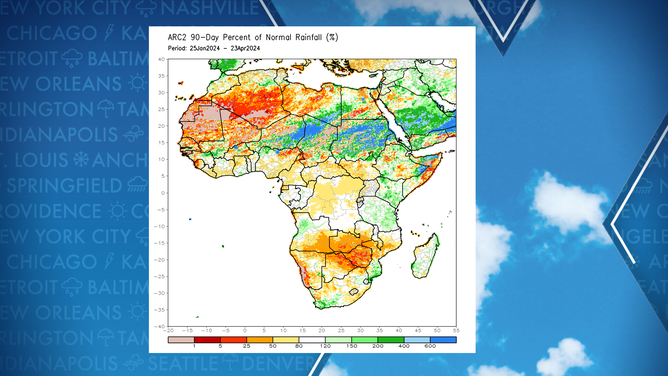 Estimated precipitation in 2024