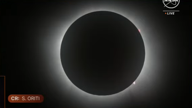 NASA video captures at least 2 solar flares during totality