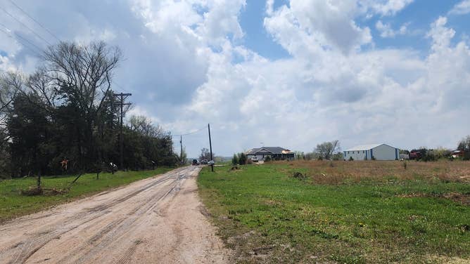 Storm damage in central Nebraska