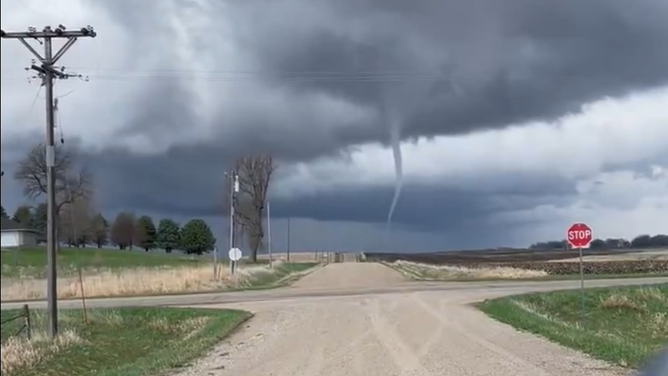 A tornado was spotted near Gardner, Iowa on April 16, 2024