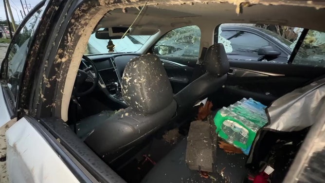 Damage from tornado in Slidell, Louisiana