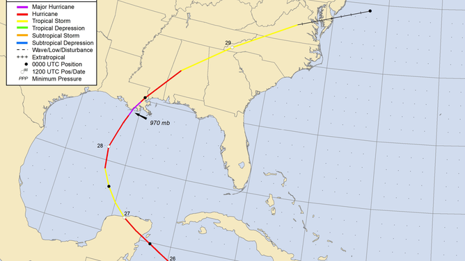 Hurricane Zeta track (2020)