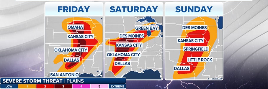 Tornado Watches issued in Plains as multiday severe weather threat targets more than 60 million
