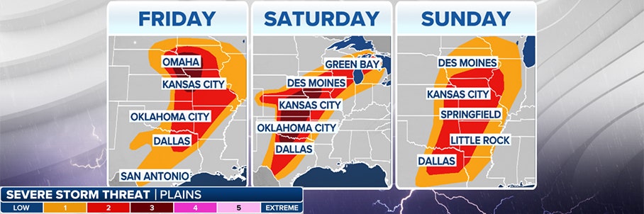 Tornado Watch issued in Plains as multiday severe weather threat covers up to 55 million