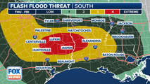 Dangerous, life-threatening 'high risk' flood threat targets East Texas, Louisiana on Thursday