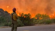 Hundreds of firefighters continue battle against Arizona's Wildcat Fire burning inside Tonto National Forest