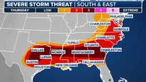 Atlanta under Tornado Watch as nearly 98 million threatened by severe storms from Texas to East Coast Thursday