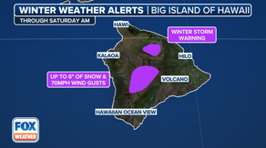 Powerful storm in Hawaii brings severe weather threat for islands, Winter Storm Warning for mountains