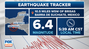 Magnitude 6.4 earthquake strikes near Mexico-Guatemala border on Sunday