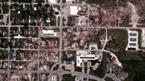 Satellite imagery shows devastation left behind from EF-4 tornado in Greenfield, Iowa