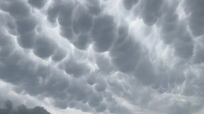 Dramatic mammatus clouds provide eerie scenes ahead of severe storms in Iowa