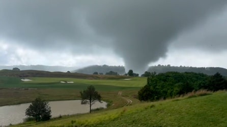 Watch: Golfers flee as tornado strikes Missouri course designed by Tiger Woods