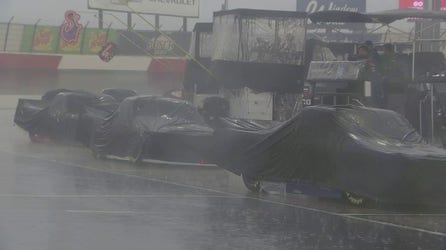 Flooding turns North Carolina speedway into a swimming pool for NASCAR crews