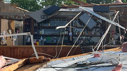Tornado destroys beloved Missouri pub but leaves some bottles standing