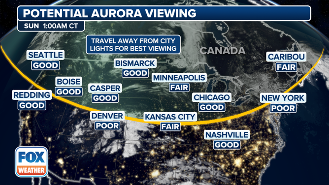 Aurora Cloud Cover Forecast Loop