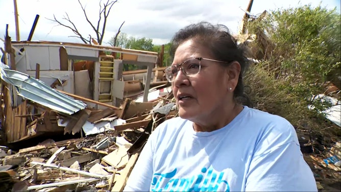 Valerie Underwood's childhood home was destroyed in an EF-3 tornado that struck Sulphur, Oklahoma on Saturday. Luckily, the house was empty at the time. However, she still finds it painful to see a place with so many memories laid to ruin.