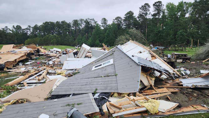 Trinity, Texas tornado damage