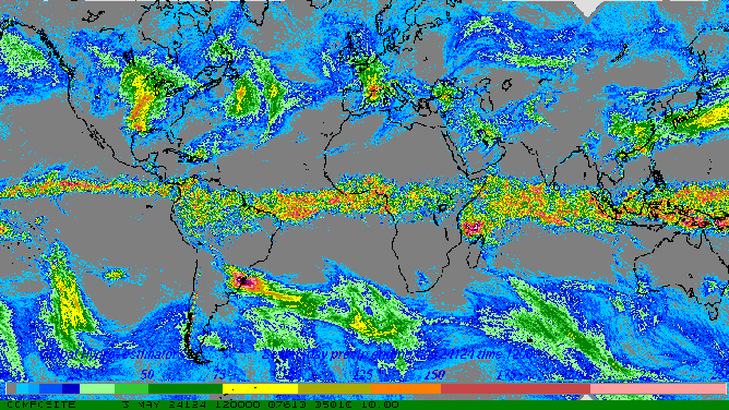 7 day satellite rainfall estimate