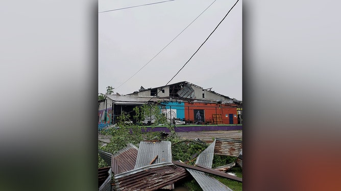 A squall line swept across the Florida Panhandle early Friday morning, triggering a variety of severe weather warnings. Storm damage is seen in Tallahassee.