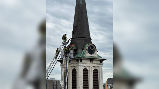 Fire burns Madison church