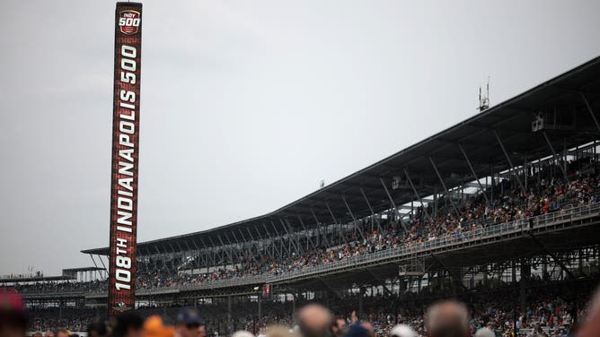Fans attend the 108th Running of the Indianapolis 500 at Indianapolis Motor Speedway on May 26, 2024 in Indianapolis, Indiana.