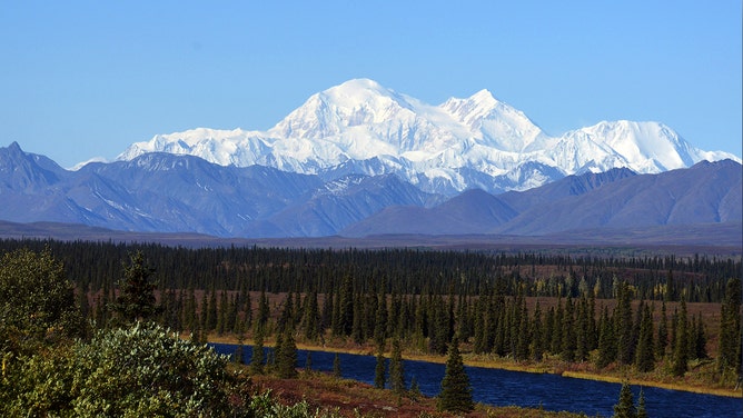 A view of Denali, formerly known as Mt. McKinley, on September 1, 2015 in Denali National Park, Alaska.