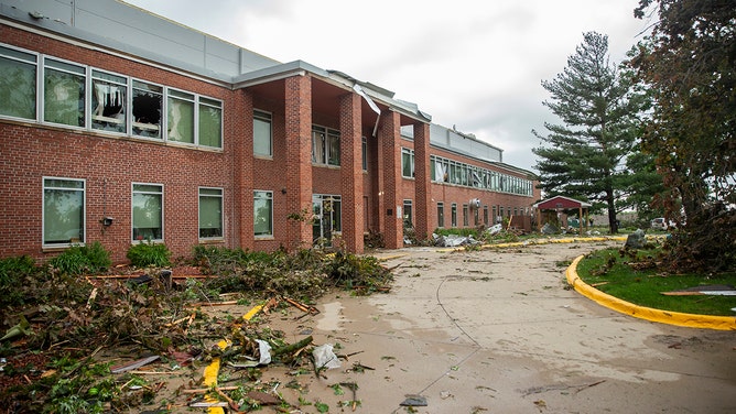 Damage and several deaths were reported in Greenfield, Iowa, on Tuesday after a large and violent tornado struck the town located about 60 miles southwest of Des Moines.