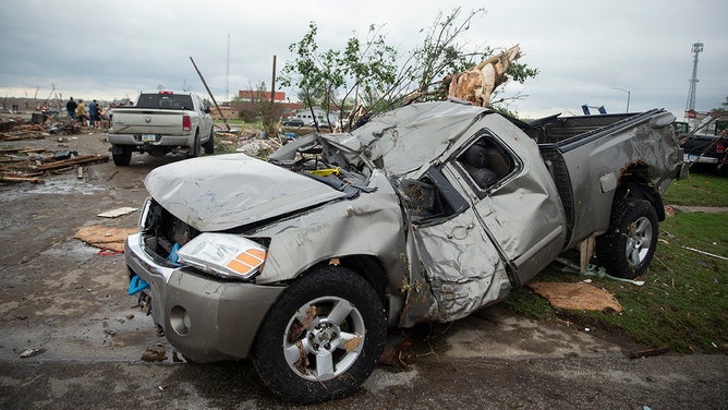 Damage and several deaths were reported in Greenfield, Iowa, on Tuesday after a large and violent tornado struck the town located about 60 miles southwest of Des Moines.