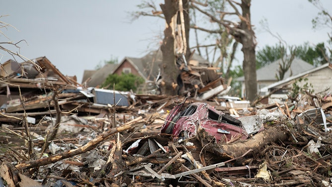 Damage and several deaths were reported in Greenfield, Iowa, on Tuesday after a large and violent tornado struck the town located about 60 miles southwest of Des Moines.