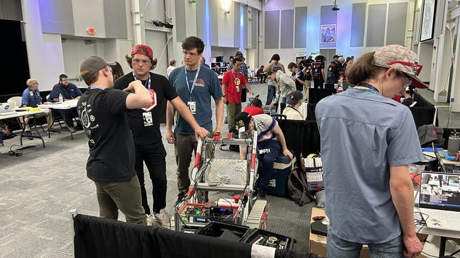 Scenes from the NASA's Lunabotics Competition at The Astronauts Memorial Foundation’s Center for Space Education at the Kennedy Space Center Visitor Complex on May 16, 2024. (Image: Emilee Speck/FOX Weather)