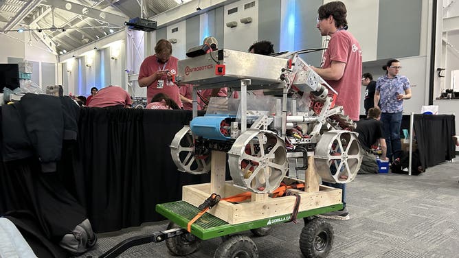 Scenes from the NASA's Lunabotics Competition at The Astronauts Memorial Foundation’s Center for Space Education at the Kennedy Space Center Visitor Complex on May 16, 2024. (Image: Emilee Speck/FOX Weather)