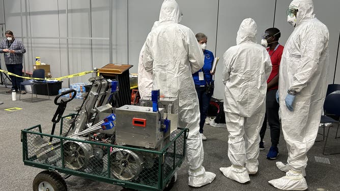 Scenes from the NASA's Lunabotics Competition at The Astronauts Memorial Foundation’s Center for Space Education at the Kennedy Space Center Visitor Complex on May 16, 2024. (Image: Emilee Speck/FOX Weather)