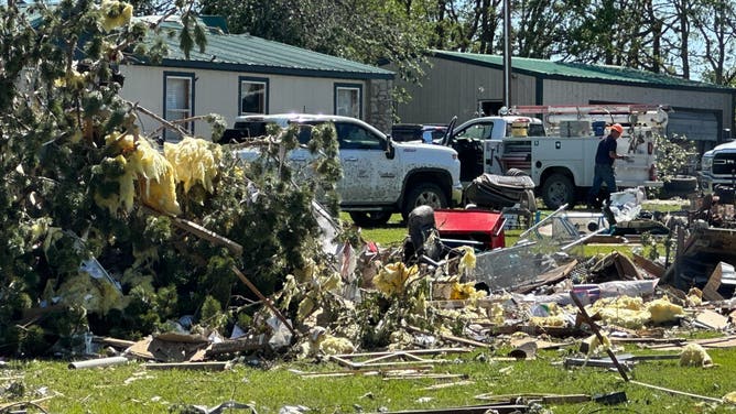 Damage at Bartlesville, OK home