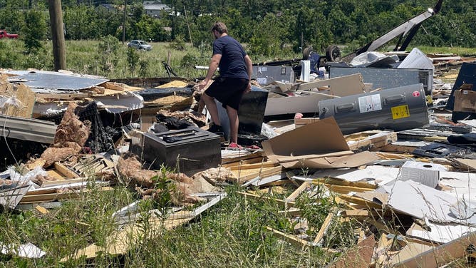 Homes in Barnsley, Kentucky destroyed during the Memorial Day weekend tornado. Just two years ago the homes were hit by another tornado.