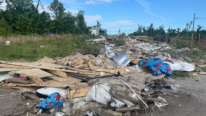 Homes in Barnsley, Kentucky destroyed during the Memorial Day weekend tornado. Just two years ago the homes were hit by another tornado.