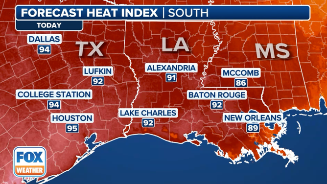 Houston Heat Index Saturday