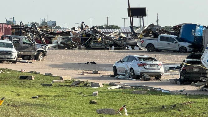 Scenes from a Shell gas station and travel stop on I-35 at the Lone Oak exit near Valley View, Texas on Sunday, May 26, 2024.