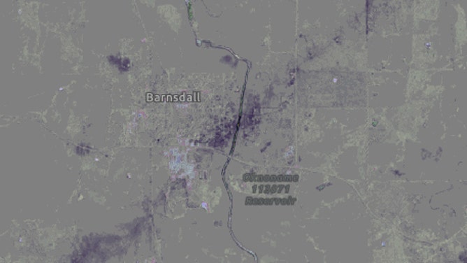 Satellite image of Oklahoma tornado