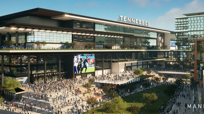 Rendering for a new Nissan Stadium in Nashville, Tennessee