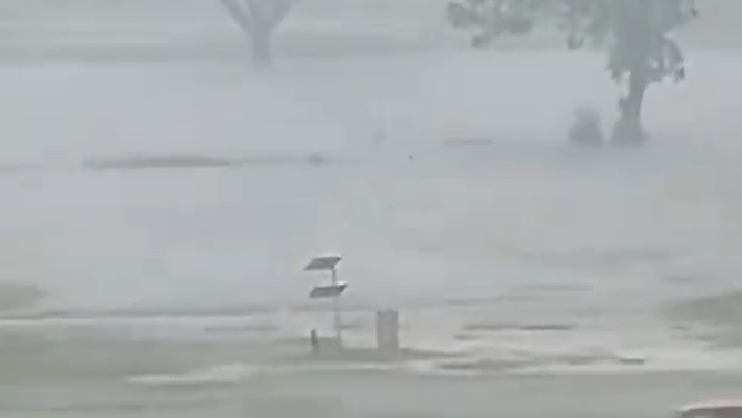 Flooding of the Texas A&M golf course