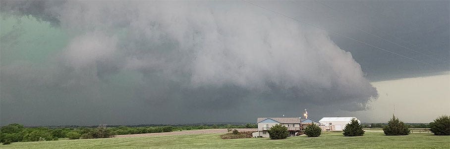 100-mph winds, baseball-sized hail reported as potential derecho tears across central US