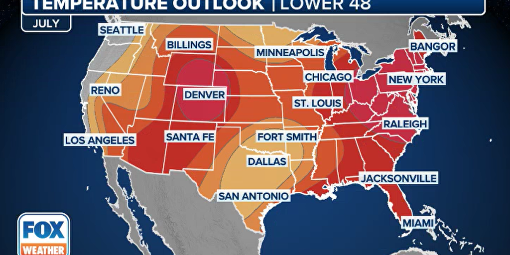 July 2024 temperature and precipitation outlook | Fox Weather