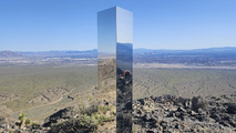 Mystery monolith appears in Las Vegas -- again