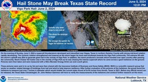 'Monster'-sized hailstone could shatter Texas record, near world record