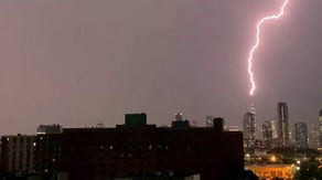 Watch: Lightning strikes New York City skyscraper during Wednesday’s round of storms