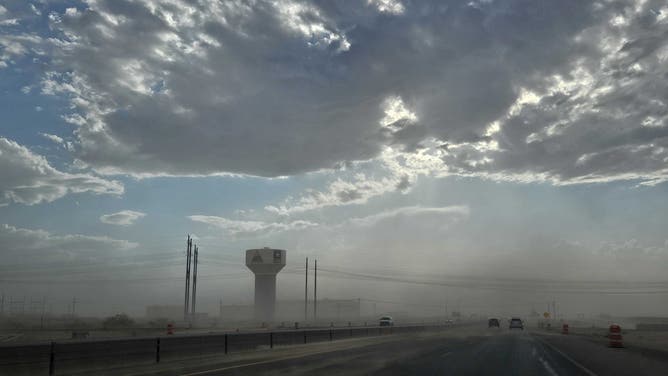 Dust storm impacts communities in West Texas and southern New Mexico on 6/19/2024.