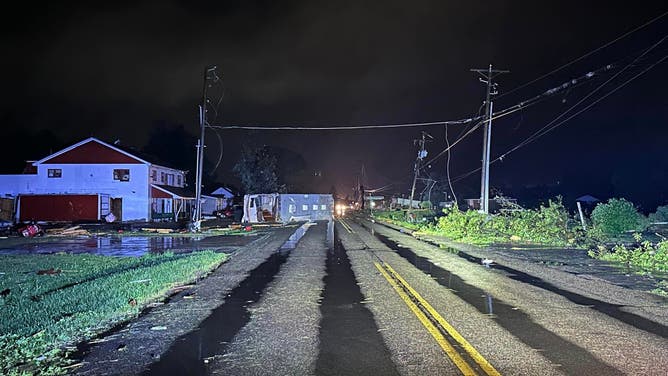 Severe storms early Thursday morning significantly damaged the central Ohio town of Frazeysburg when a tornado swept through the area.