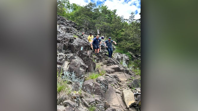 A dangerous mountaintop rescue was required for a dog in Connecticut after it was bitten by a venomous copperhead snake at Sleeping Giant State Park in Hamden on Wednesday.