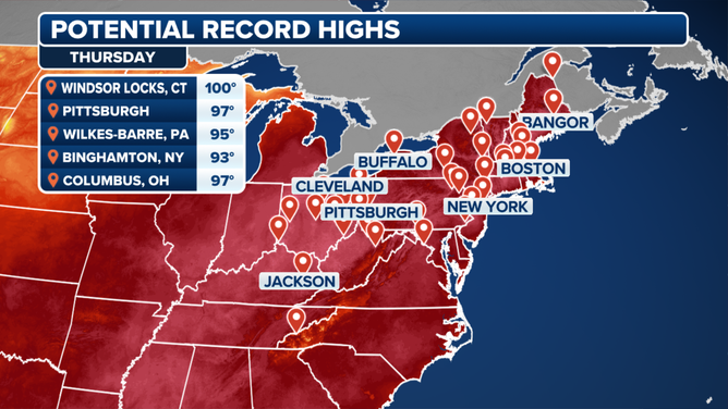 Thursday Record Highs Plot
